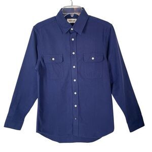 Taylor Stitch Yosemite Shirt Men’s XS Navy Blue HTF Size